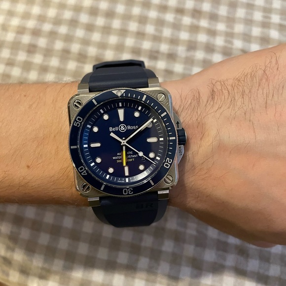 ** SOLD ** Bell & Ross BR 03-92 Diver Blue - Picture 4 of 7